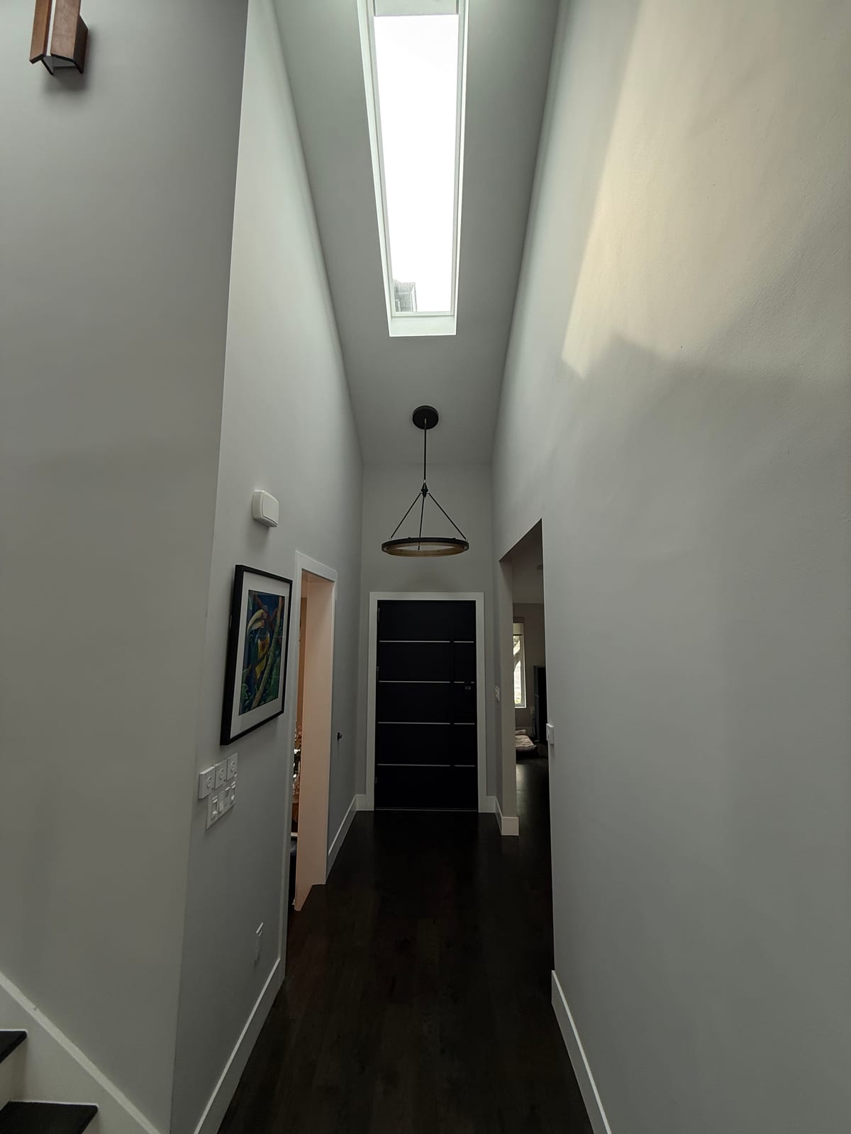 Finished interior living space after renovation